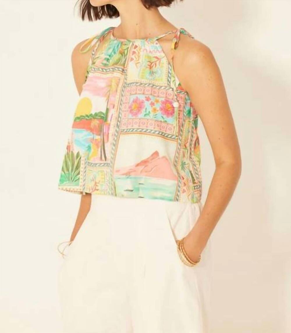 NEW BILA77 dover capri top in multi